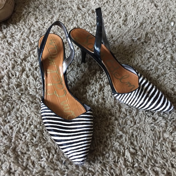 sam edelman zebra heels